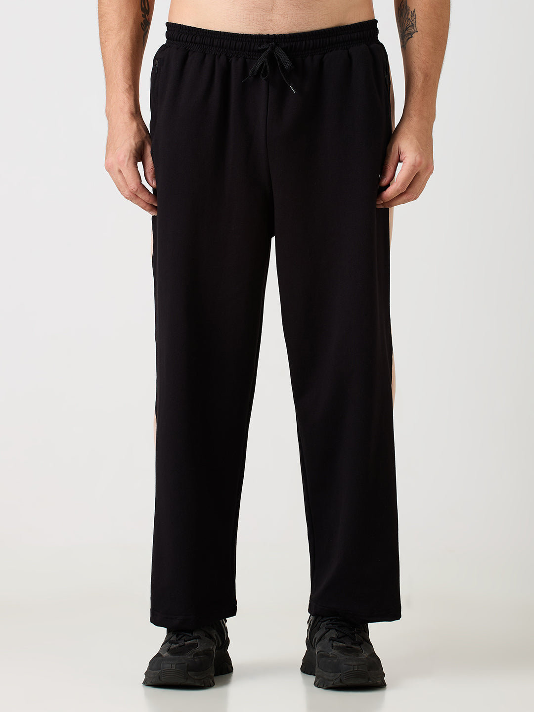 ATHCULTURE Signature Track Pant — Black / Sand
